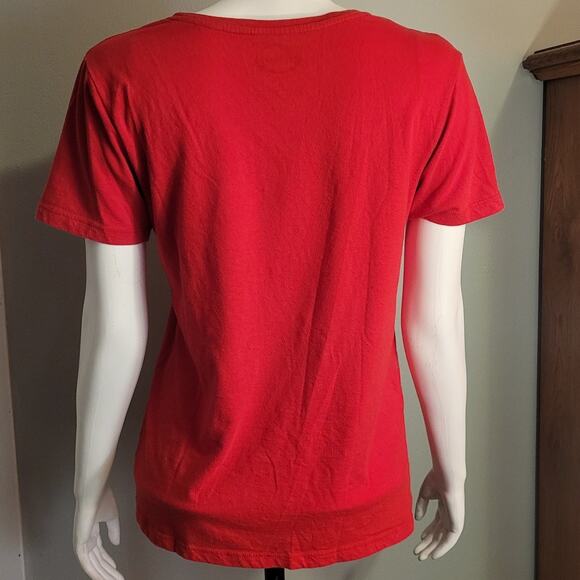 Disney Red Mickey Mouse T-Shirt  Women's Large WDW Kidcore Americana Character T - Picture 2 of 10